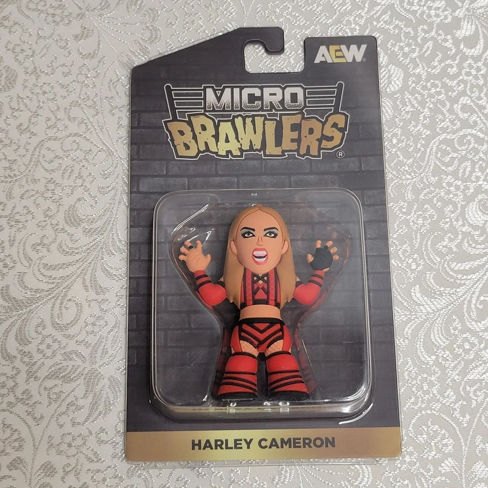 NEW Harley Cameron Micro Brawler Hangman Adam Page Bobble Brawler Mini AEW Crate